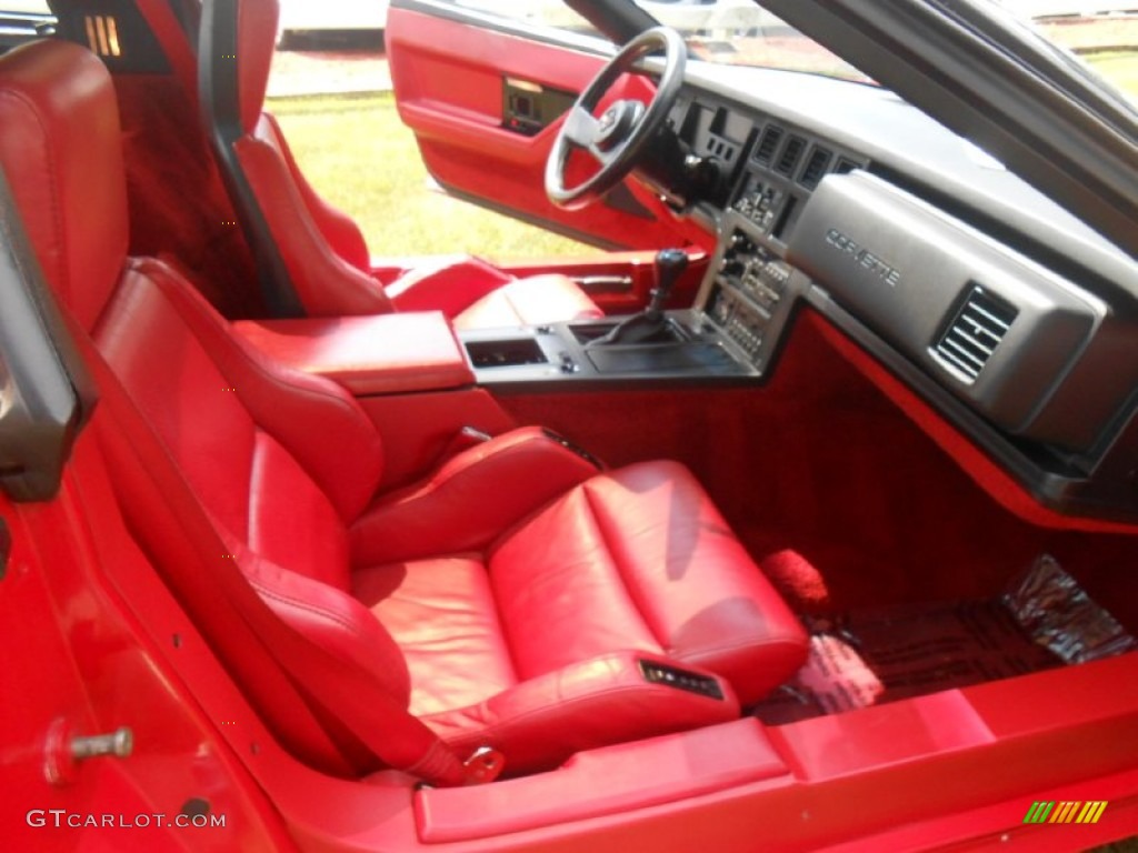 1987 Corvette Coupe - Bright Red / Red photo #8