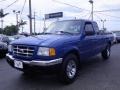 2001 Bright Island Blue Metallic Ford Ranger XLT SuperCab  photo #7