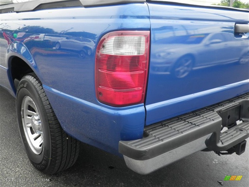 2001 Ranger XLT SuperCab - Bright Island Blue Metallic / Medium Prairie Tan photo #10