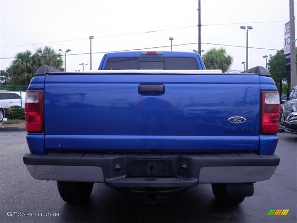 2001 Ranger XLT SuperCab - Bright Island Blue Metallic / Medium Prairie Tan photo #11