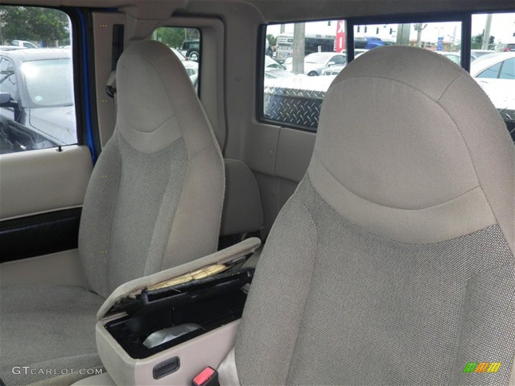 2001 Ranger XLT SuperCab - Bright Island Blue Metallic / Medium Prairie Tan photo #20