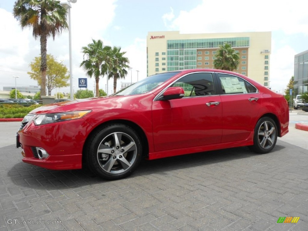 Milano Red 2012 Acura TSX Sedan Exterior Photo #68558575