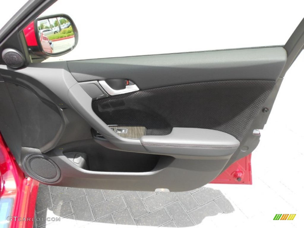 2012 Acura TSX Sedan Ebony Door Panel Photo #68558653