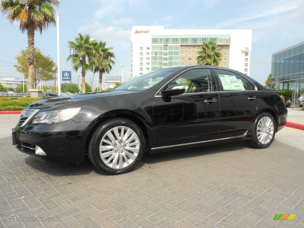 Crystal Black Pearl 2012 Acura RL SH-AWD Technology Exterior Photo #68558794