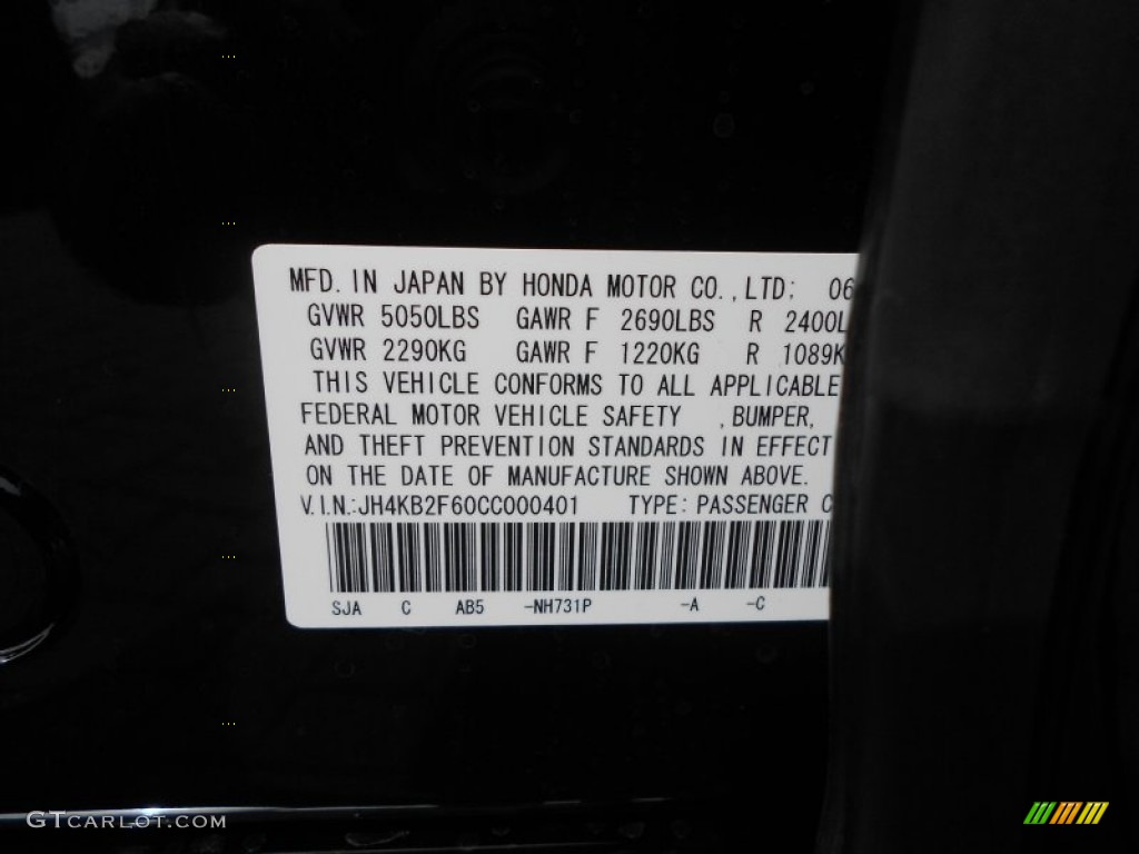 2012 RL SH-AWD Technology - Crystal Black Pearl / Ebony photo #26