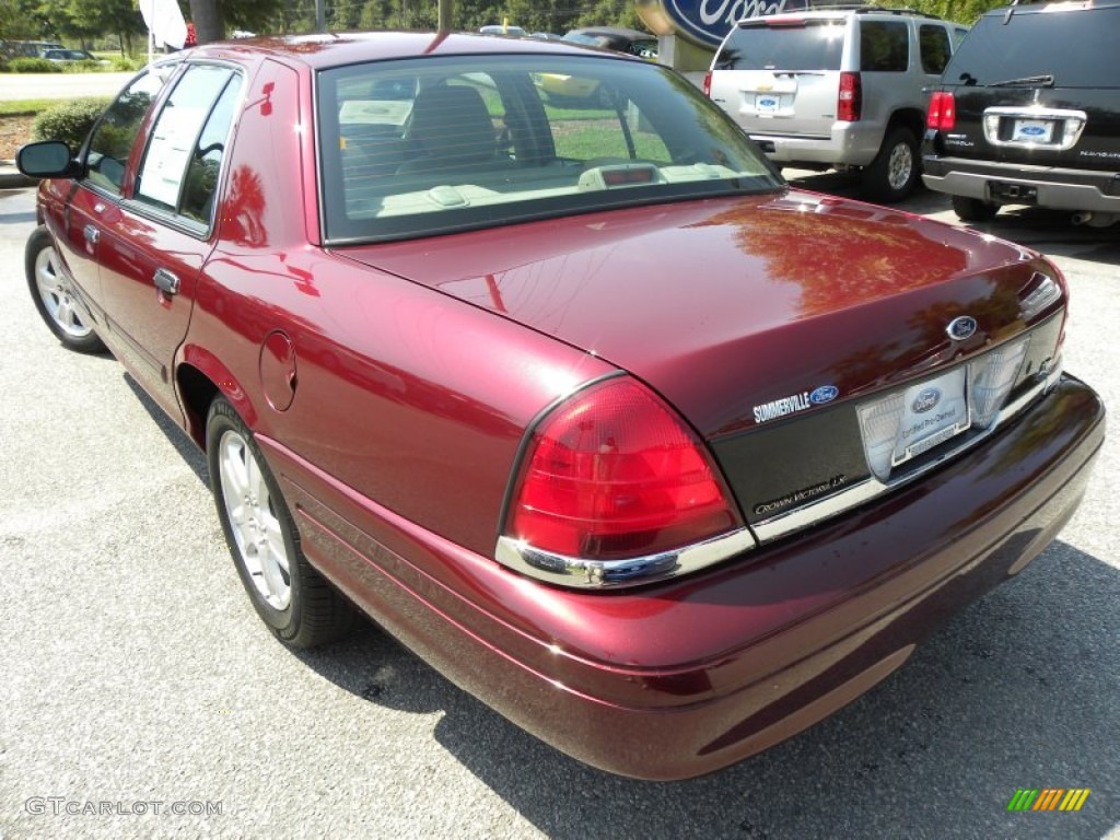 2011 Crown Victoria LX - Dark Toreador Red / Light Camel photo #16