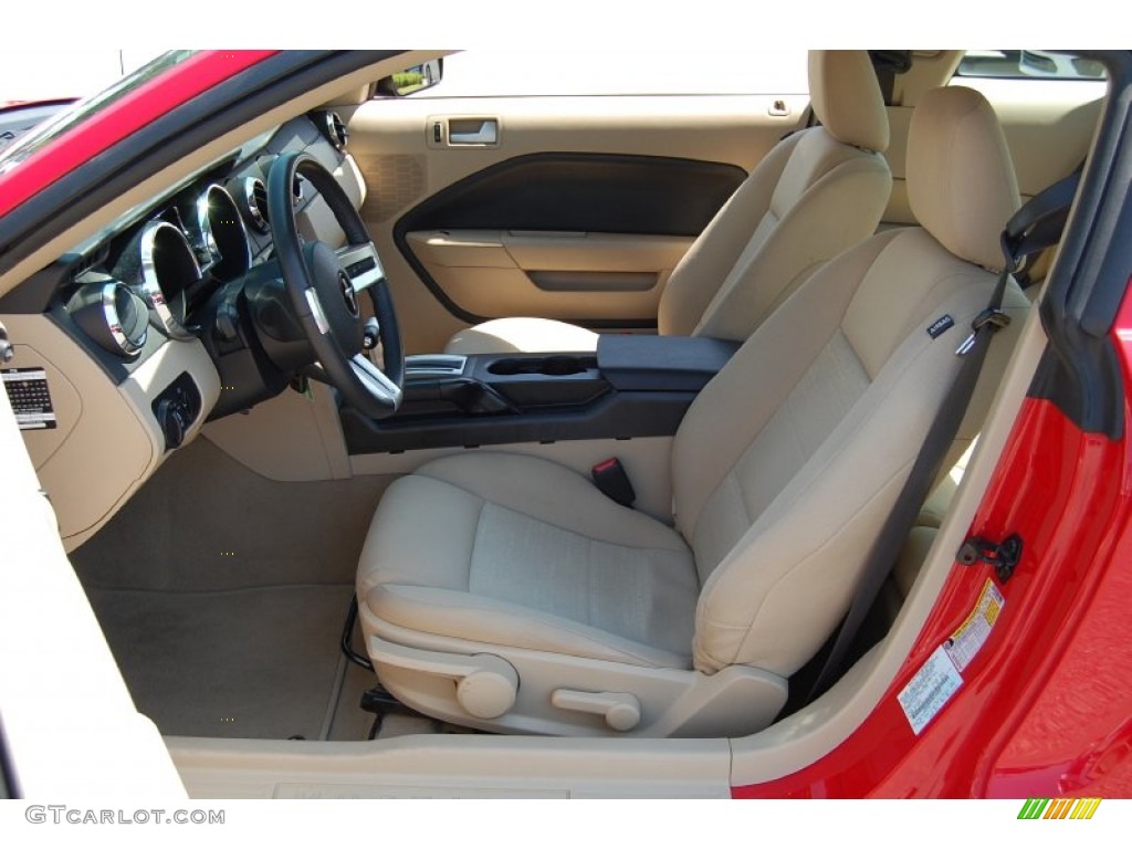 2008 Mustang V6 Deluxe Coupe - Torch Red / Medium Parchment photo #4