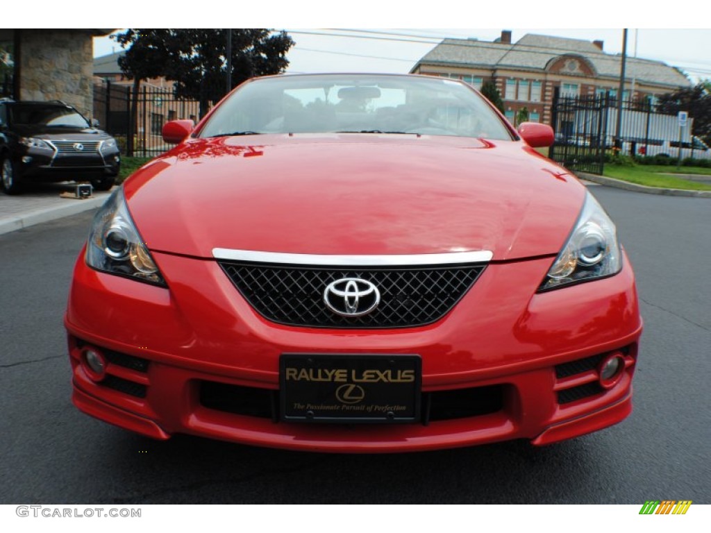 2007 Solara Sport V6 Convertible - Absolutely Red / Dark Charcoal photo #2