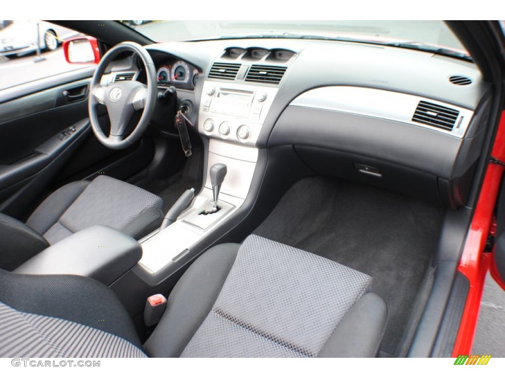 Dark Charcoal Interior 2007 Toyota Solara Sport V6 Convertible Photo #68561365