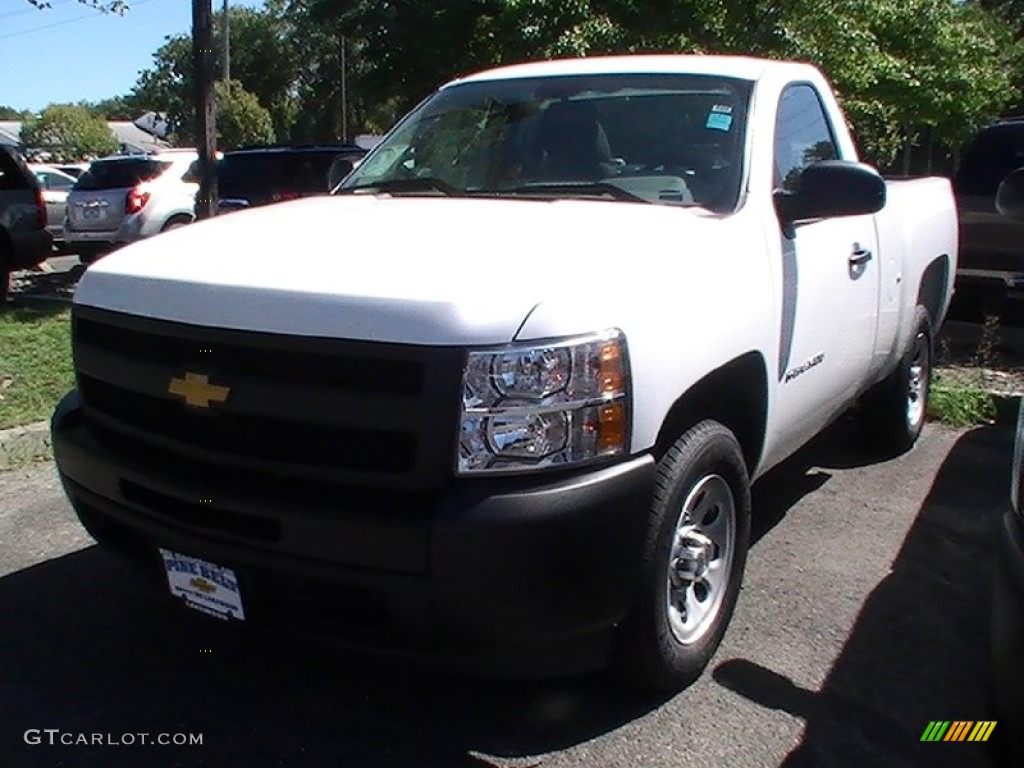 2013 Silverado 1500 Work Truck Regular Cab - Summit White / Dark Titanium photo #1