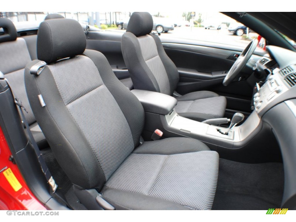 Dark Charcoal Interior 2007 Toyota Solara Sport V6 Convertible Photo #68561374