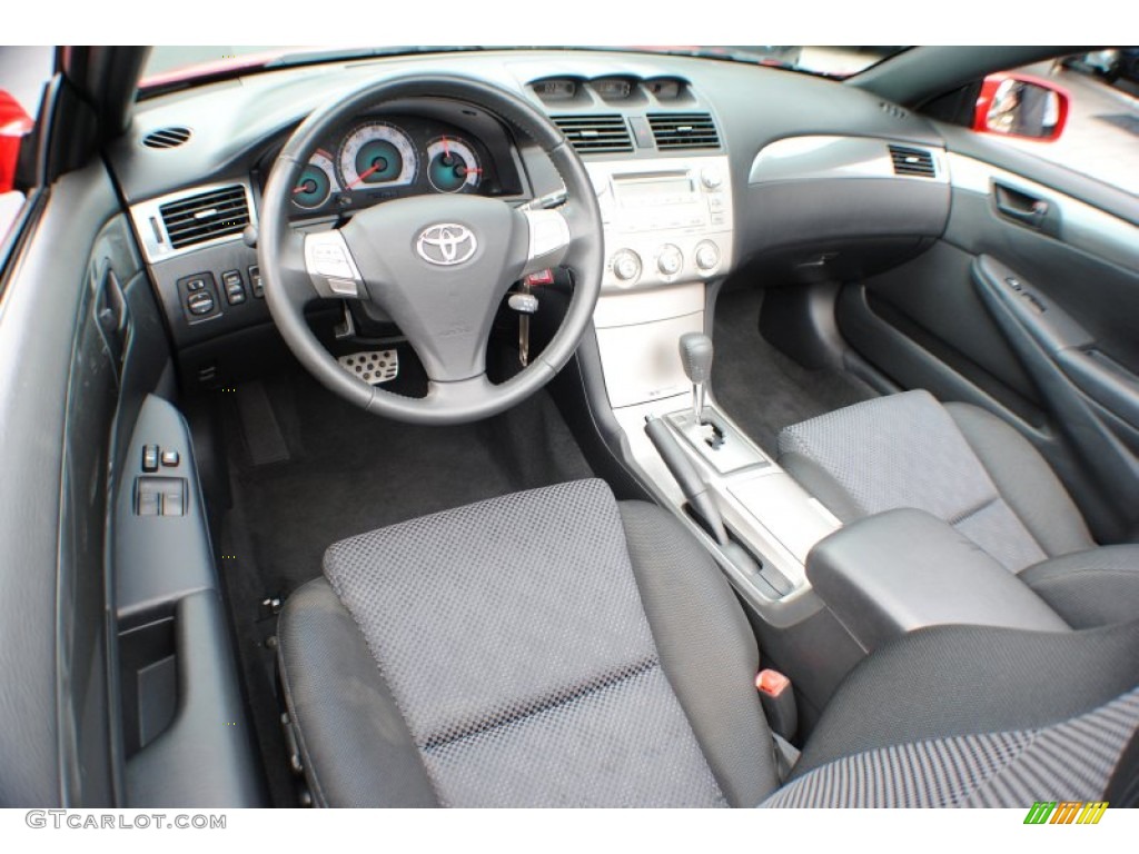 Dark Charcoal Interior 2007 Toyota Solara Sport V6 Convertible Photo #68561422