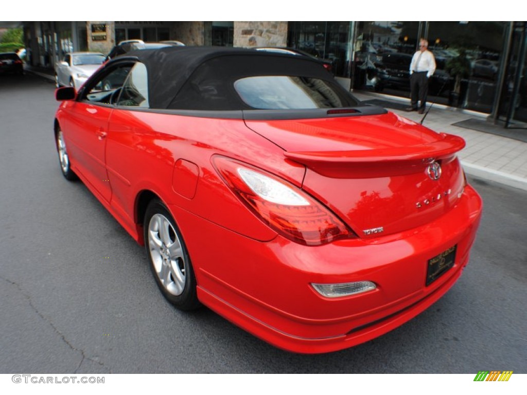 2007 Solara Sport V6 Convertible - Absolutely Red / Dark Charcoal photo #19