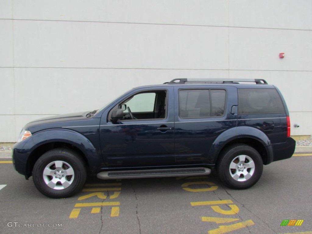 2008 Pathfinder S 4x4 - Majestic Blue / Graphite photo #4