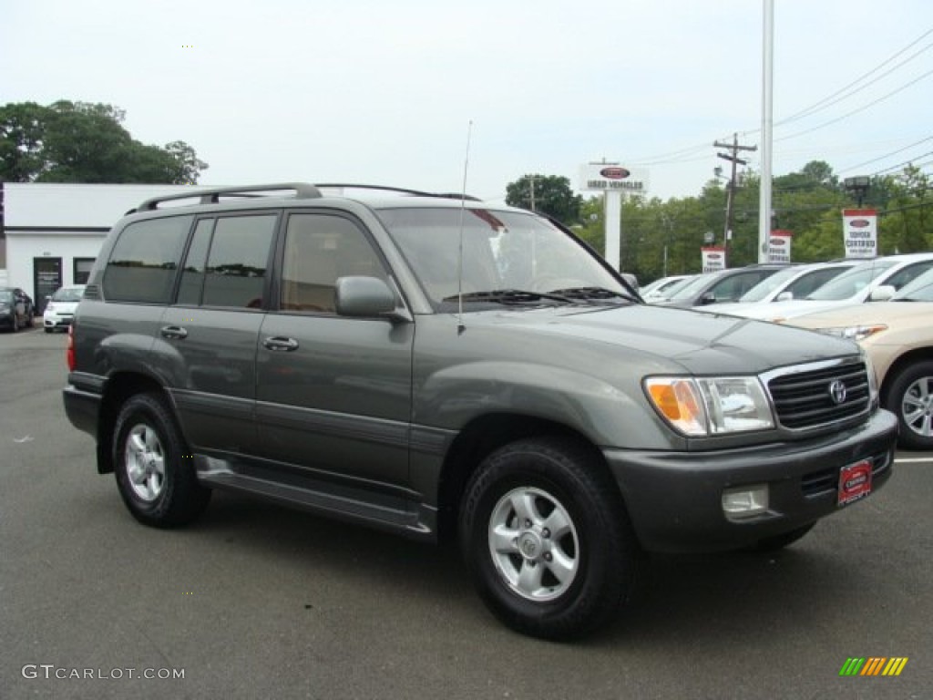 2000 Land Cruiser  - Riverock Green Metallic Mica / Gray photo #3