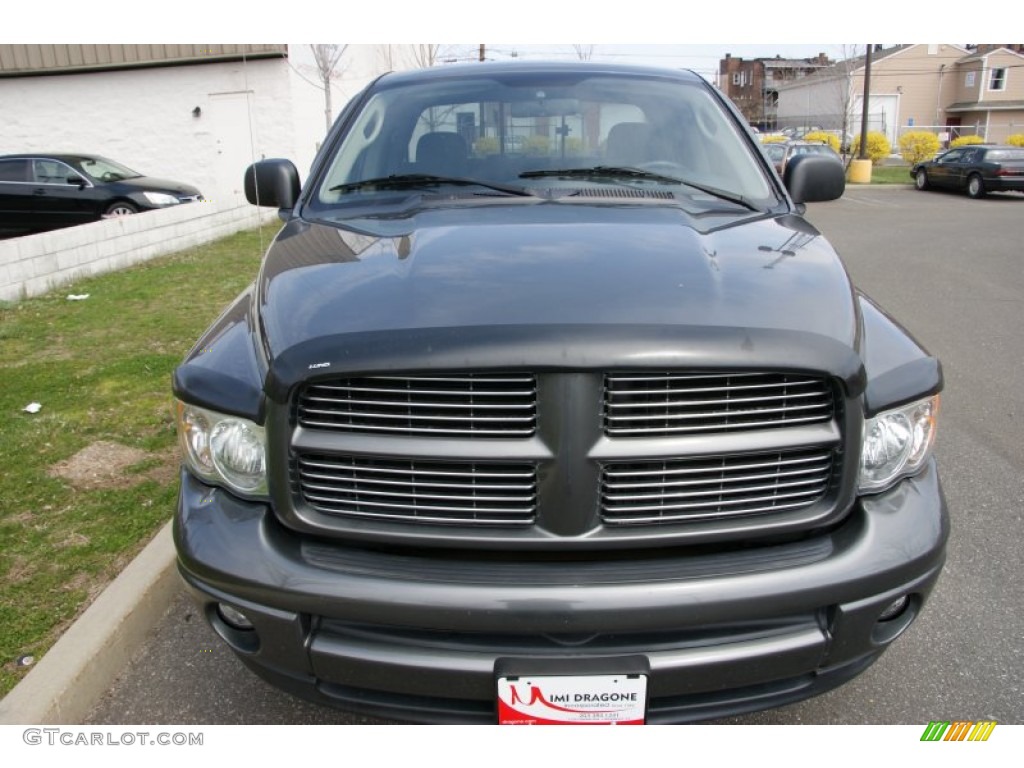 2003 Ram 1500 SLT Quad Cab 4x4 - Graphite Metallic / Dark Slate Gray photo #2