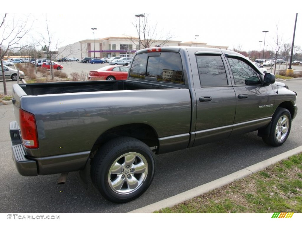 2003 Ram 1500 SLT Quad Cab 4x4 - Graphite Metallic / Dark Slate Gray photo #4