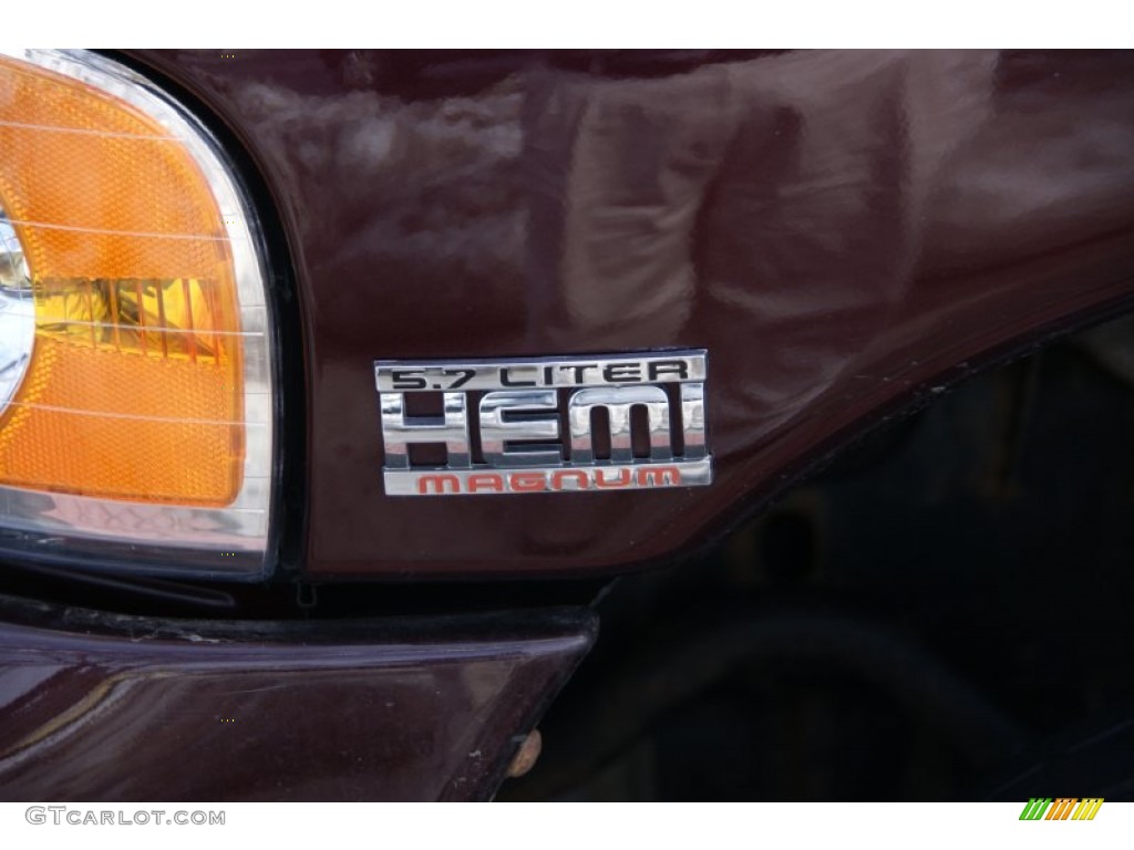 2004 Ram 1500 SLT Quad Cab 4x4 - Deep Molten Red Pearl / Dark Slate Gray photo #2
