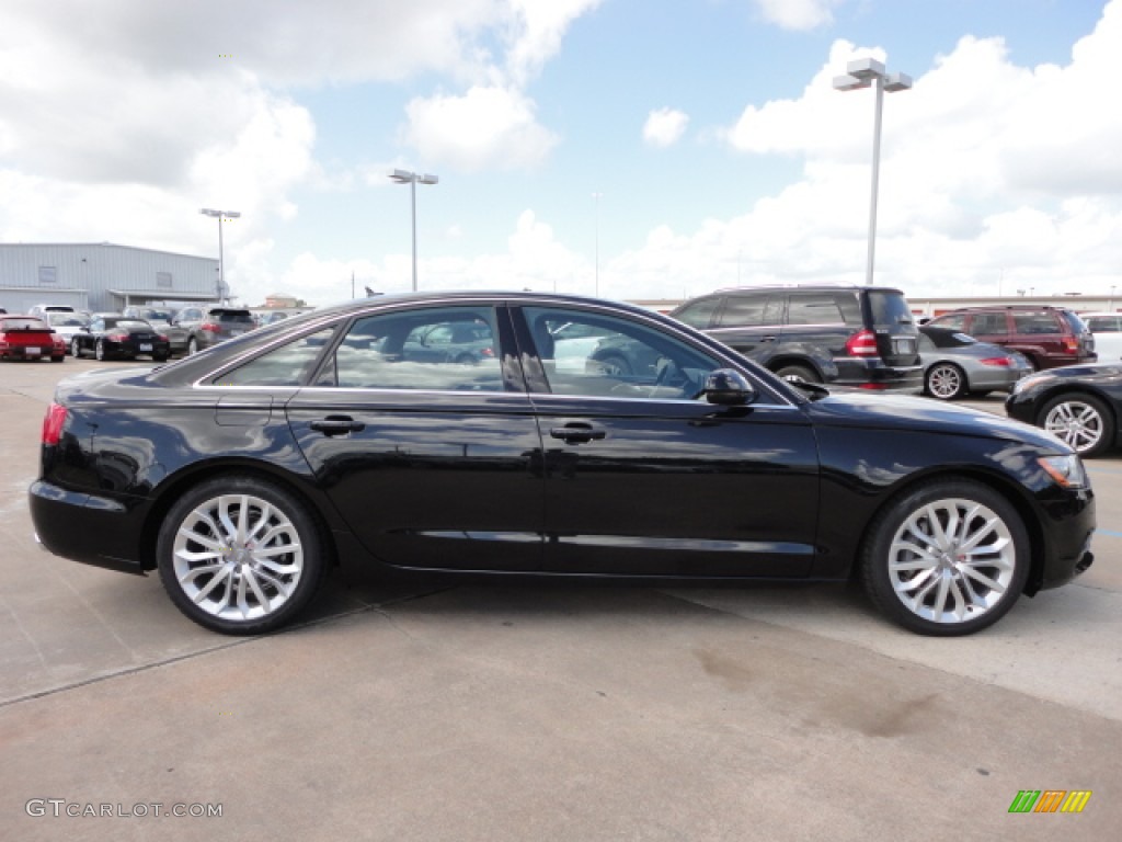Phantom Black Pearl Effect 2013 Audi A6 2.0T Sedan Exterior Photo #68564677