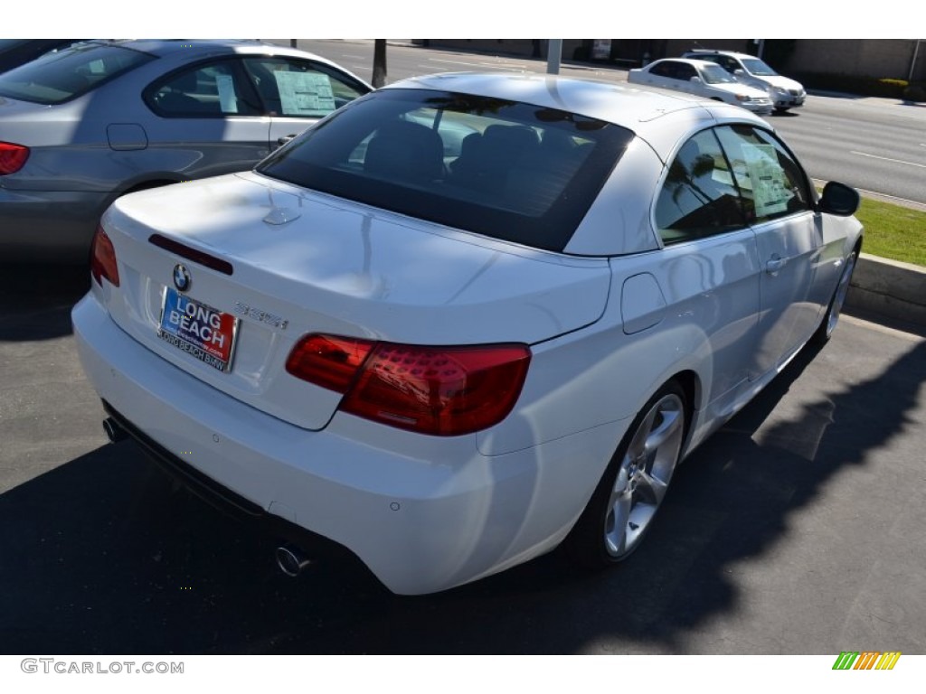 2012 3 Series 335i Convertible - Alpine White / Black photo #4