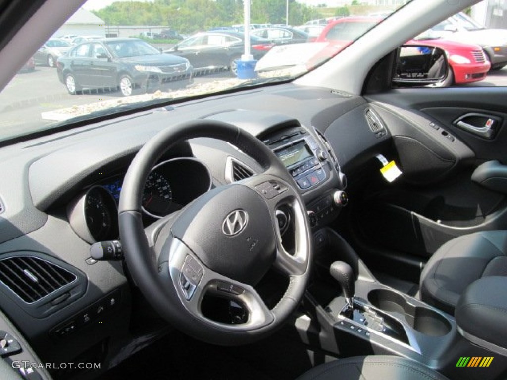 2013 Hyundai Tucson GLS AWD Black Dashboard Photo #68566936