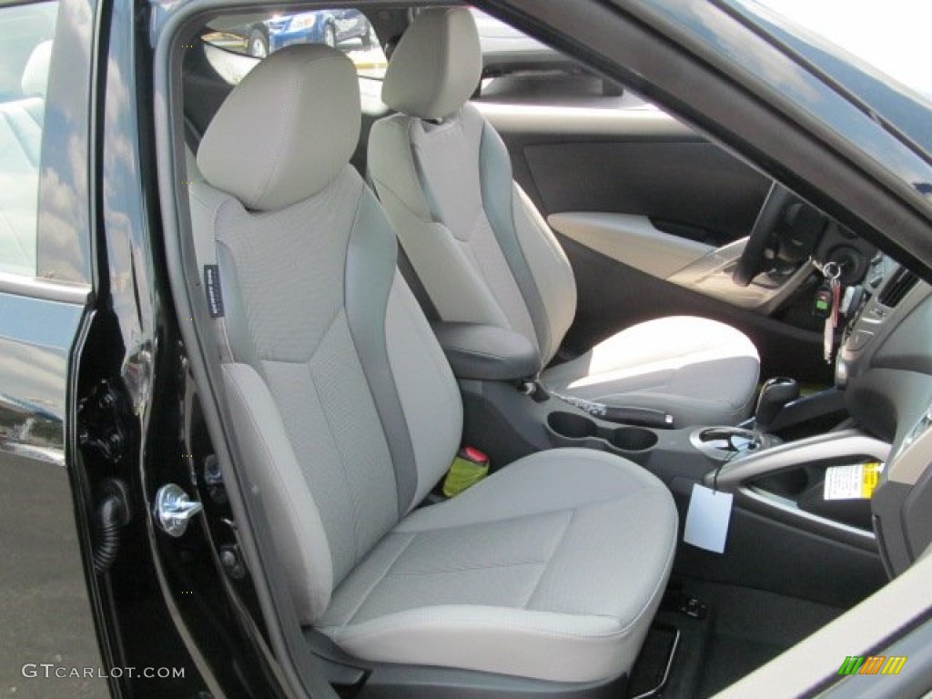Gray Interior 2013 Hyundai Veloster Standard Veloster Model Photo #68567020