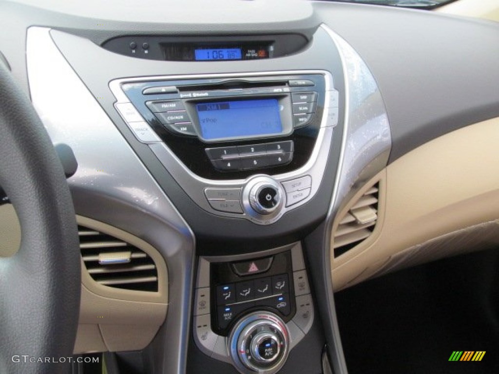 2013 Elantra GLS - Blue Sky Metallic / Beige photo #8