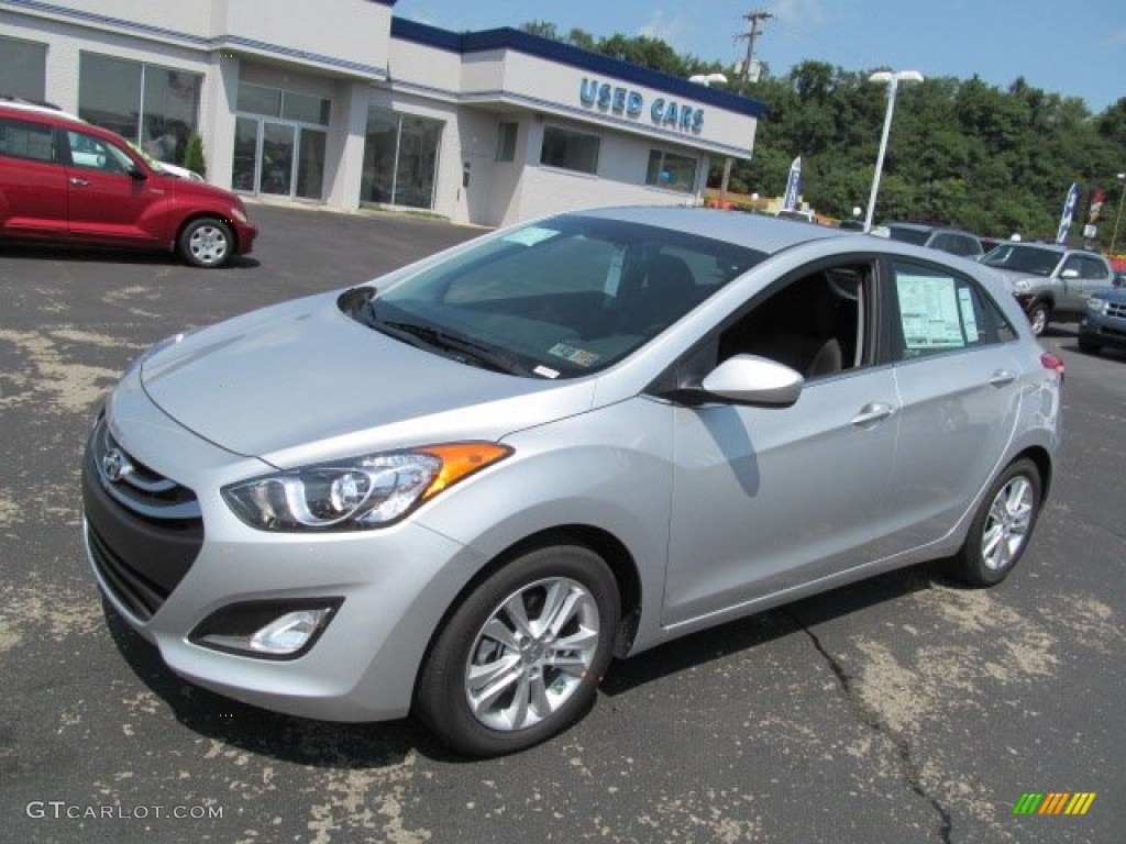 2013 Elantra GT - Shimmering Air Silver / Black photo #3