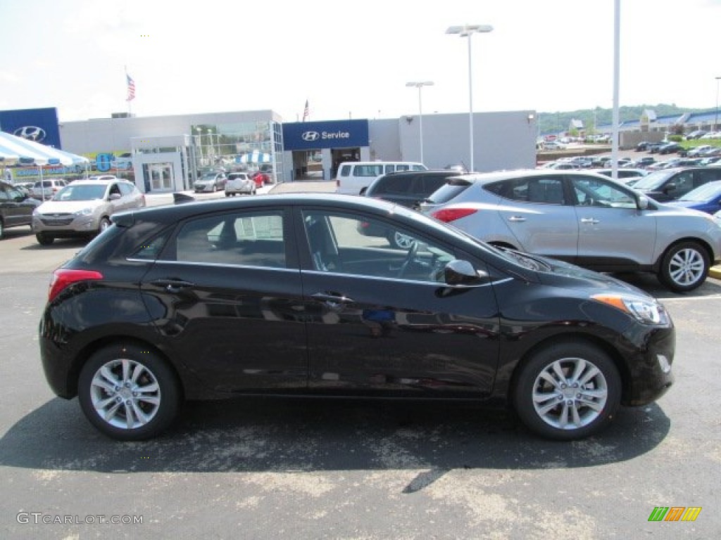 2013 Elantra GT - Black Noir Pearl / Black photo #2