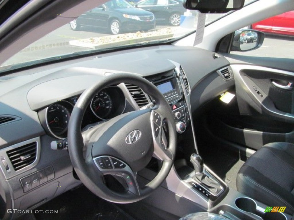 2013 Elantra GT - Black Noir Pearl / Black photo #6