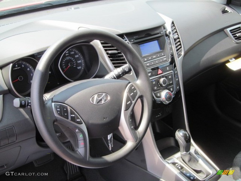 2013 Hyundai Elantra GT Black Steering Wheel Photo #68567497