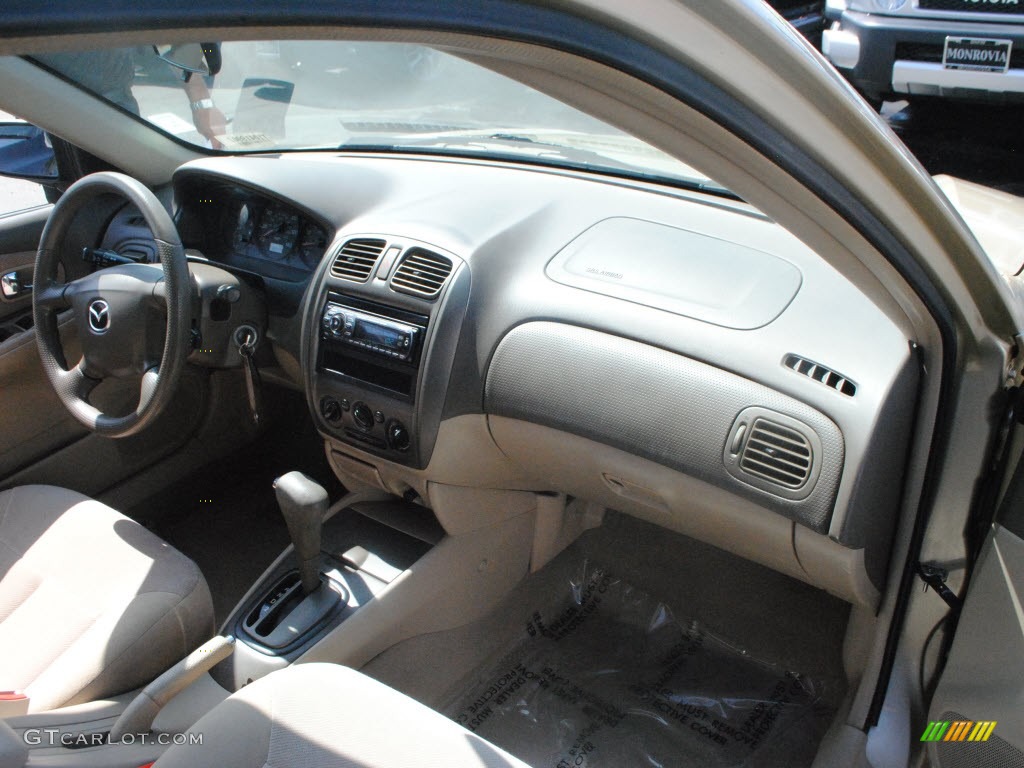 2001 Protege LX - Light Sandalwood Metallic / Beige photo #4