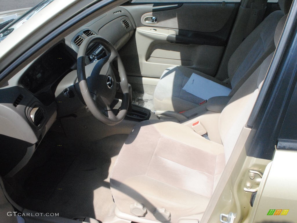 2001 Protege LX - Light Sandalwood Metallic / Beige photo #15