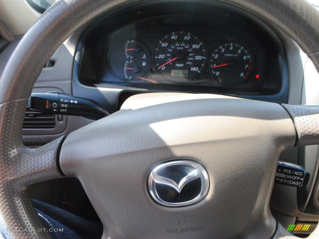 2001 Protege LX - Light Sandalwood Metallic / Beige photo #20