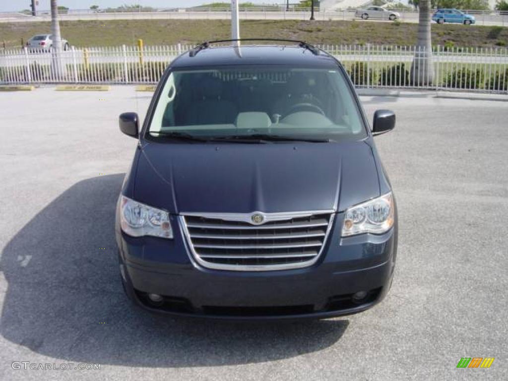 2008 Town & Country Touring Signature Series - Modern Blue Pearlcoat / Medium Slate Gray/Light Shale photo #8