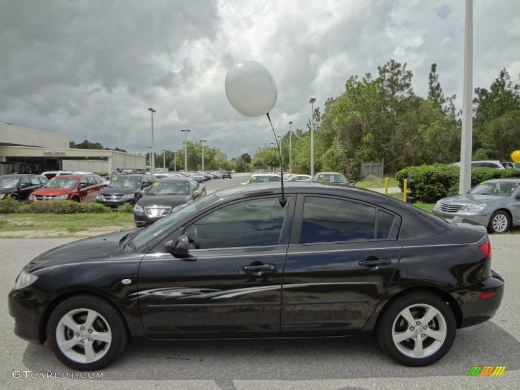 Black Mica 2006 Mazda MAZDA3 i Sedan Exterior Photo #68568496
