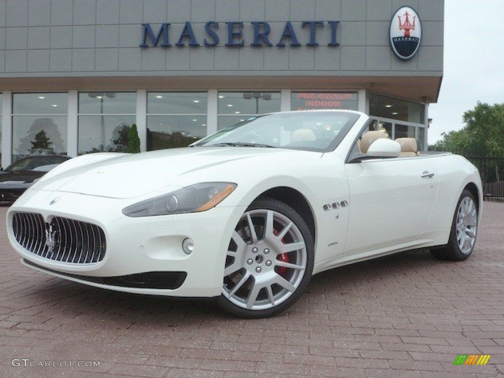 Bianco Eldorado (White) 2012 Maserati GranTurismo Convertible GranCabrio Exterior Photo #68568988