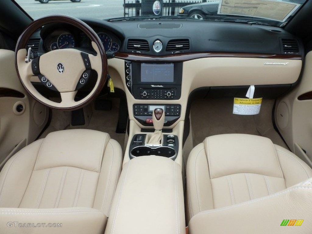 2012 Maserati GranTurismo Convertible GranCabrio Sabbia Dashboard Photo #68569138