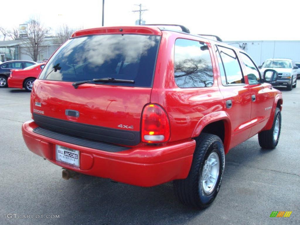 1999 Durango SLT 4x4 - Flame Red / Mist Gray photo #5
