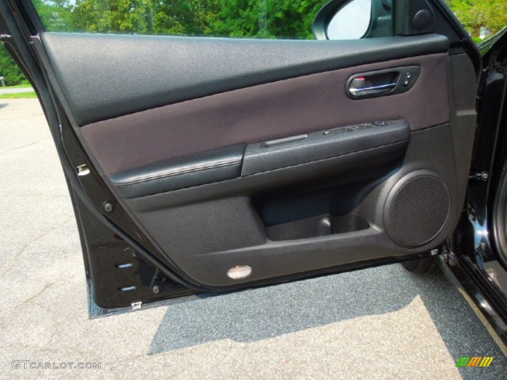 2012 Mazda MAZDA6 i Touring Sedan Black Door Panel Photo #68570107