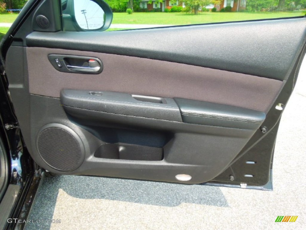 2012 Mazda MAZDA6 i Touring Sedan Black Door Panel Photo #68570191