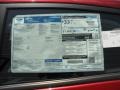 2013 Ford Fiesta SE Sedan Window Sticker