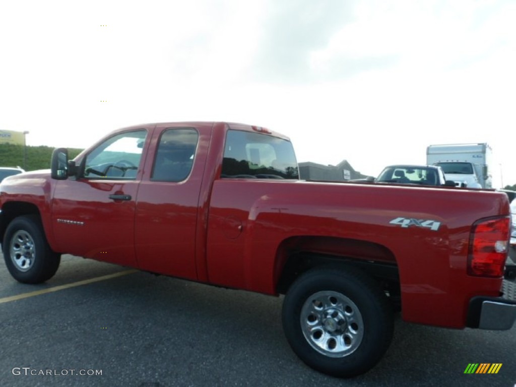 2012 Silverado 1500 LS Extended Cab 4x4 - Victory Red / Dark Titanium photo #5