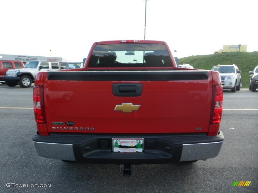 2012 Silverado 1500 LS Extended Cab 4x4 - Victory Red / Dark Titanium photo #7