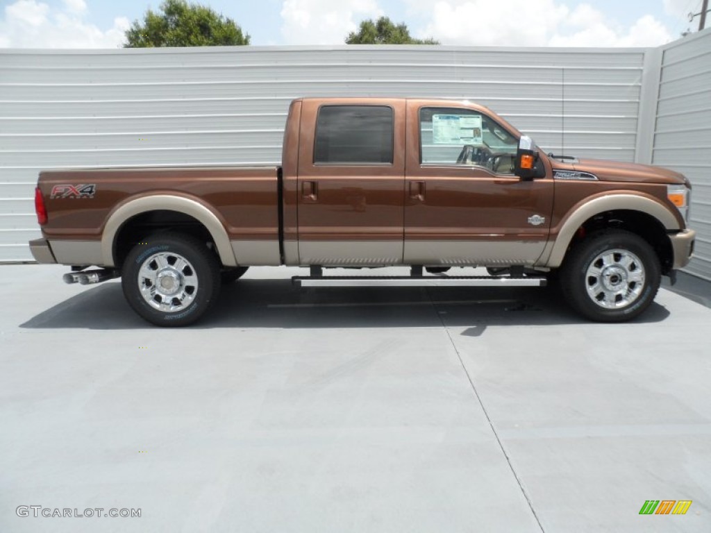 2012 F250 Super Duty King Ranch Crew Cab 4x4 - Golden Bronze Metallic / Chaparral Leather photo #2