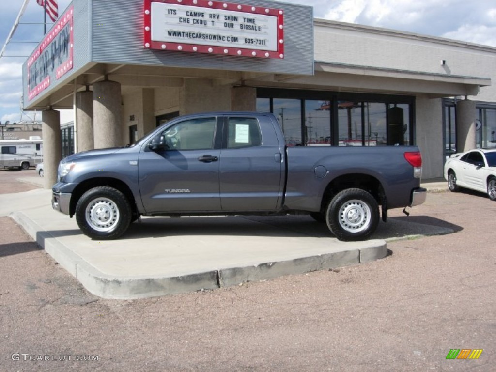 2008 Tundra Double Cab 4x4 - Slate Gray Metallic / Graphite Gray photo #7