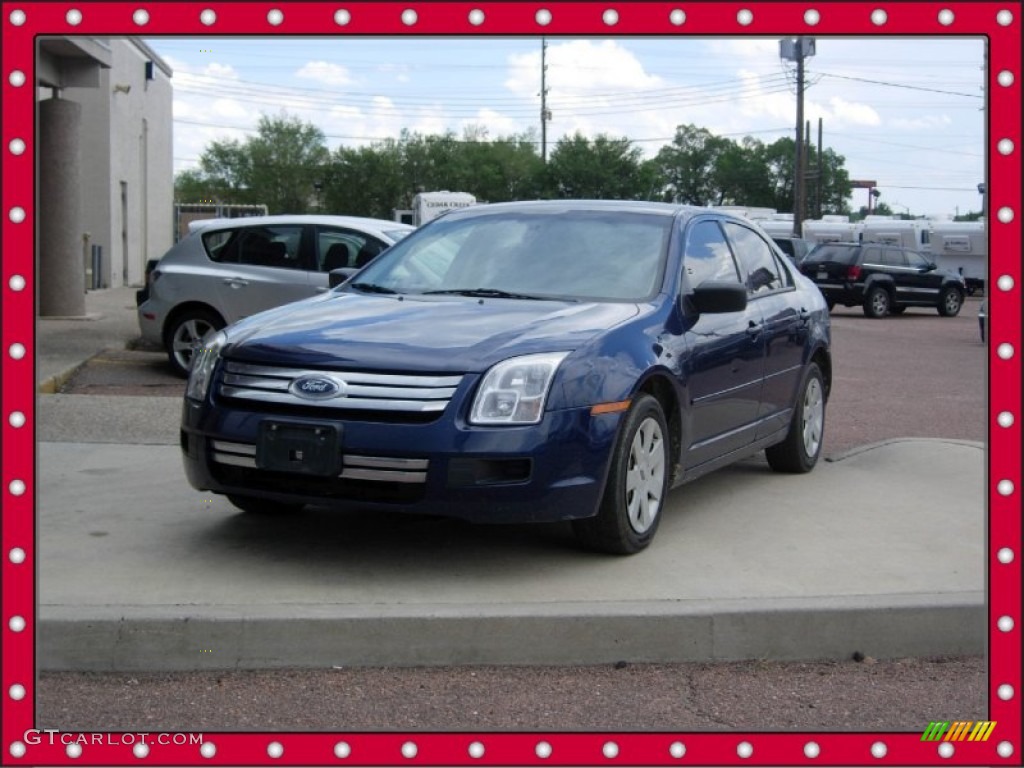 2007 Fusion S - Dark Blue Pearl Metallic / Light Stone photo #1