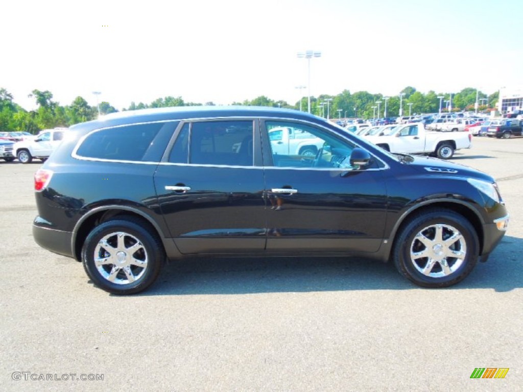 2008 Enclave CXL - Carbon Black Metallic / Titanium/Dark Titanium photo #6