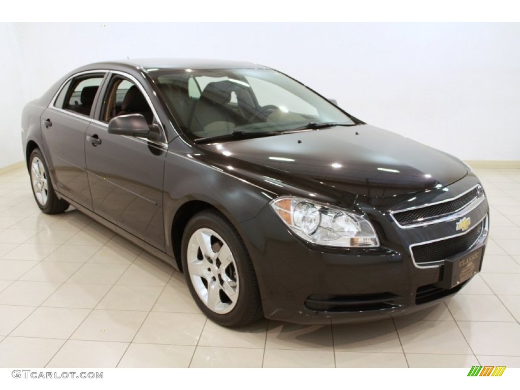 2010 Malibu LS Sedan - Black Granite Metallic / Cocoa/Cashmere photo #1