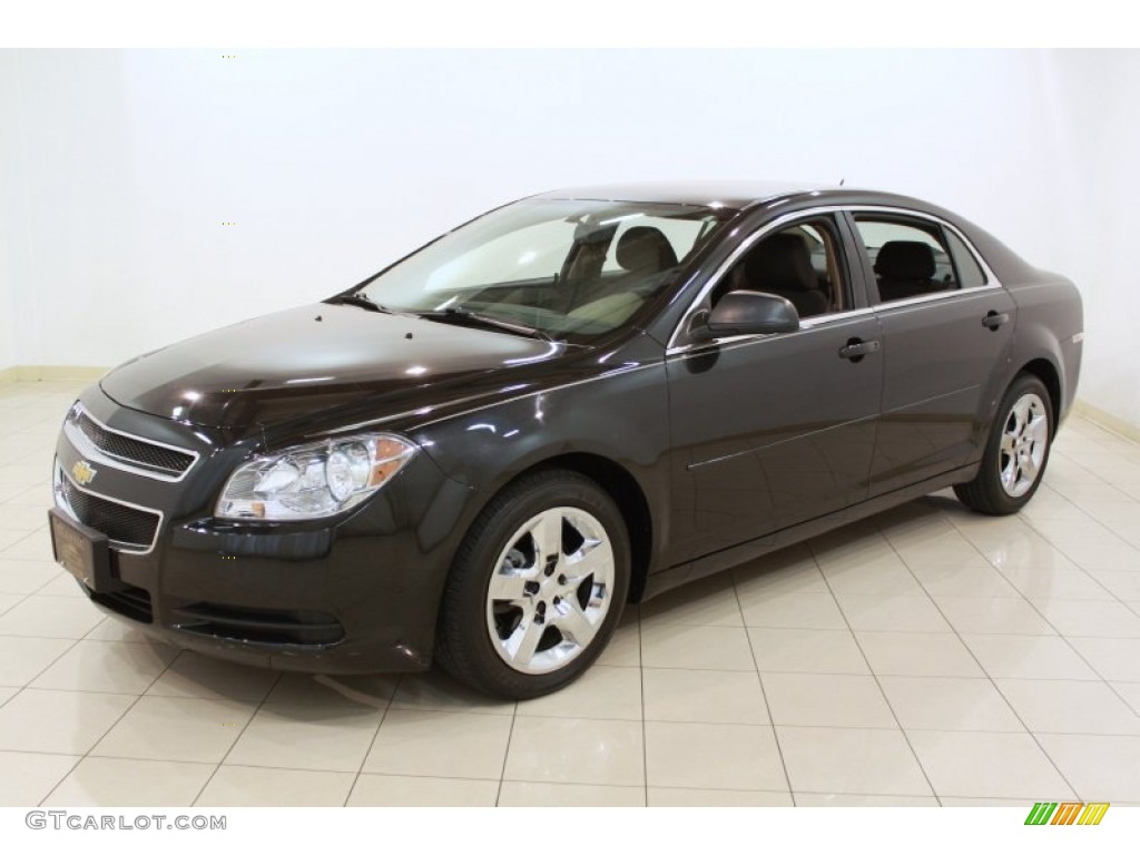 2010 Malibu LS Sedan - Black Granite Metallic / Cocoa/Cashmere photo #3